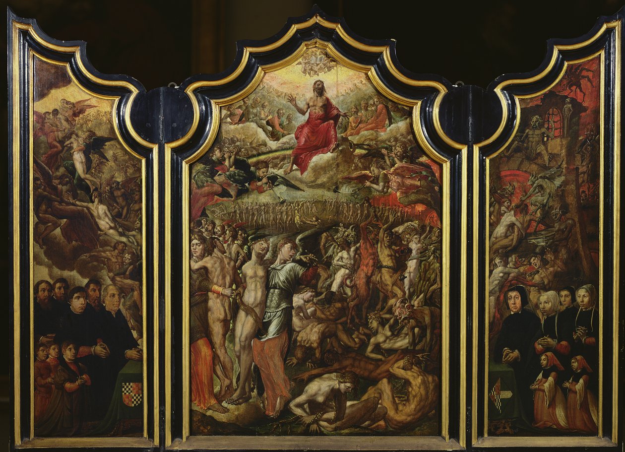 بالثلاثيّة من الحكم الأخير ، 1555 بواسطة Aertgen Claesz van Leyden