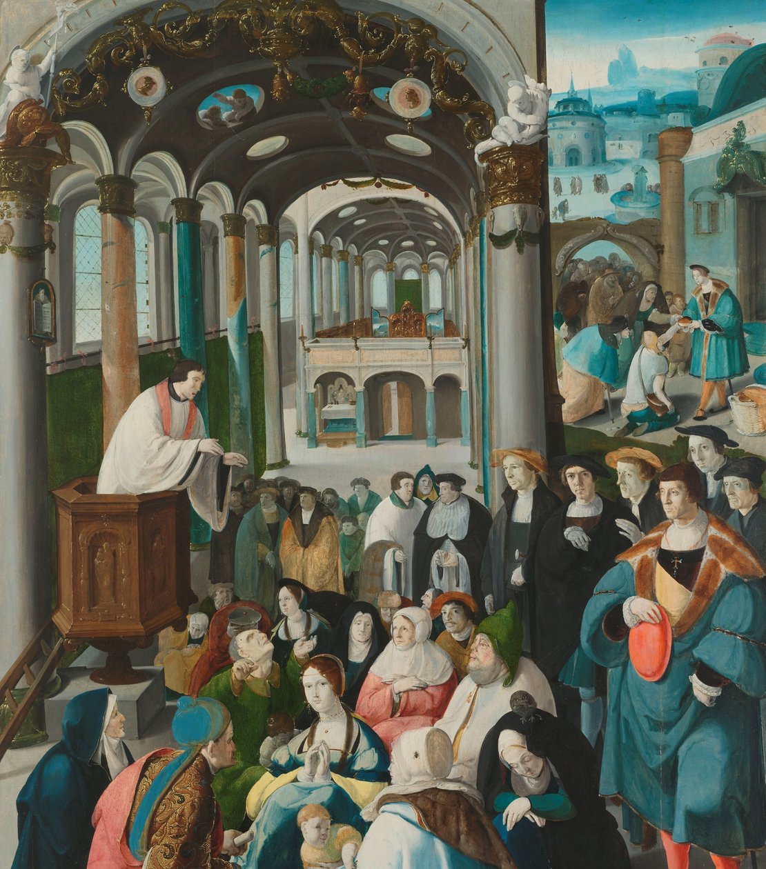 دعوة القديس انطونيوس نداء القديس انطونيوس بواسطة Aertgen Claesz van Leyden