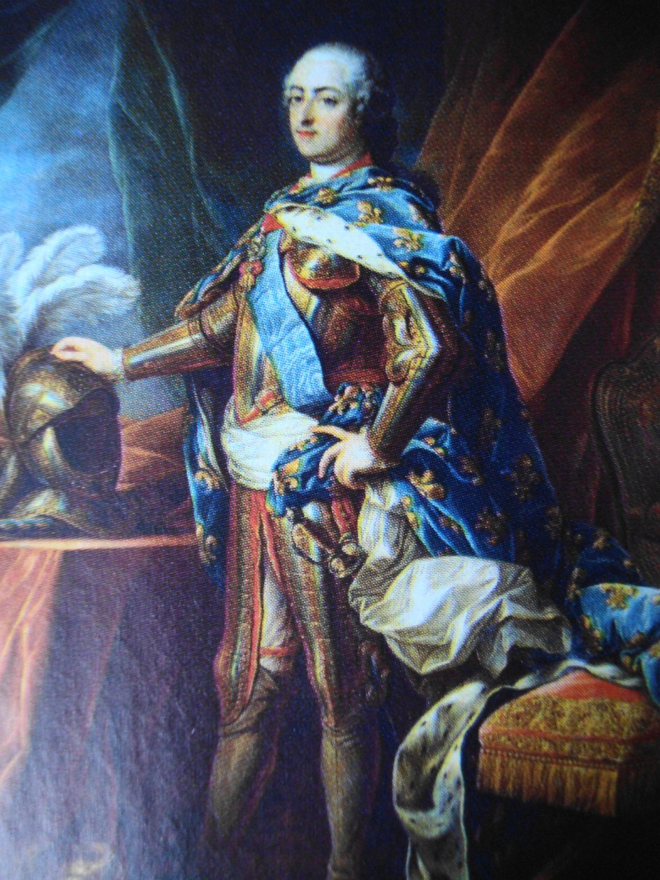 صورة لويس الخامس عشر لفرنسا (1710-1774) بواسطة تشارلز أميدي فيليب فان لو