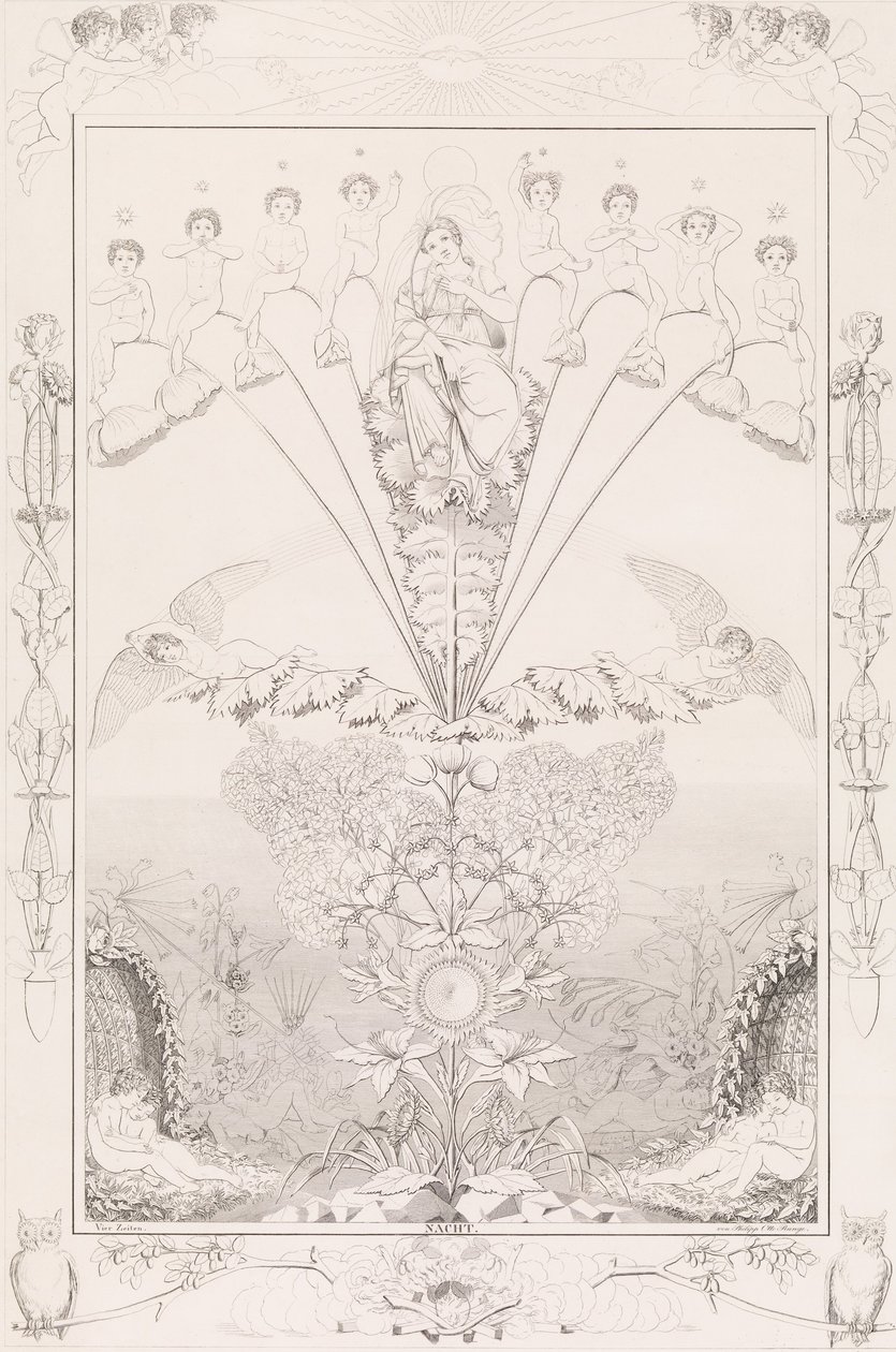 الليل ، من سلسلة The Times of the Day ، 1807. بواسطة بعد فيليب أوتو رونج