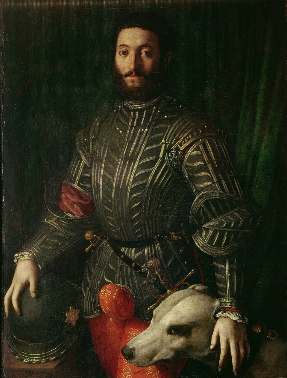 صورة لـ Guidubaldo della Rovere ، دوق أوربينو ، C.1544-45 بواسطة أغنولو برونزينو