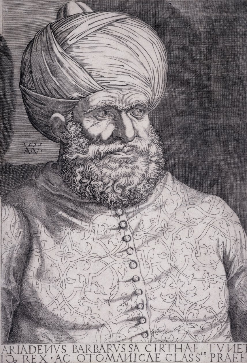 Barbarossa (Khayr ad-Din) (d.1546) 1535  بواسطة أغوستينو موسي