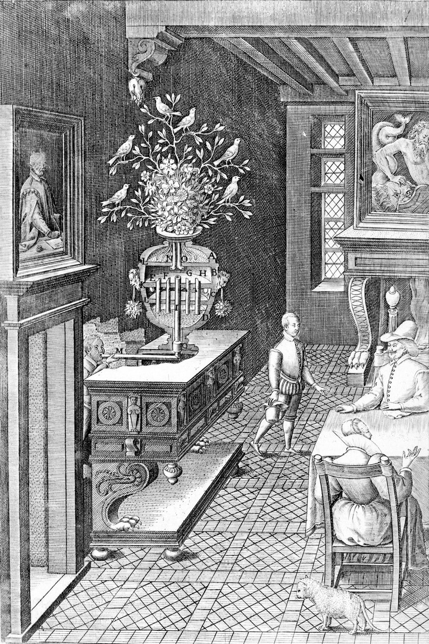 رسم توضيحي من "الآلات المتنوعة والقطع الأثرية للكابتن أغوستينو راميلي" ، نُشر عام 1588 بواسطة Agostino Ramelli