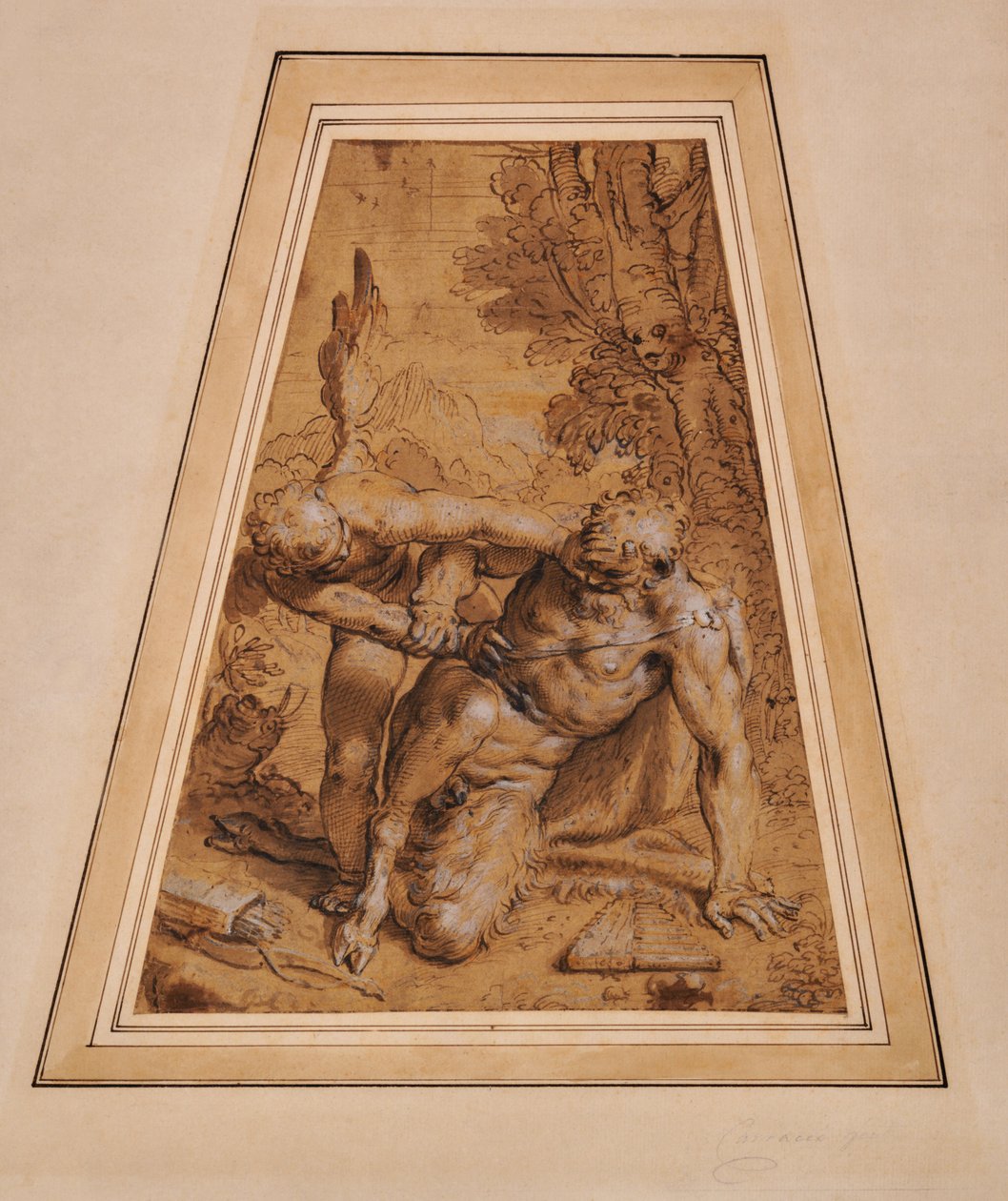 كيوبيد قهر عموم بواسطة Agostino (Attr. To) Carracci