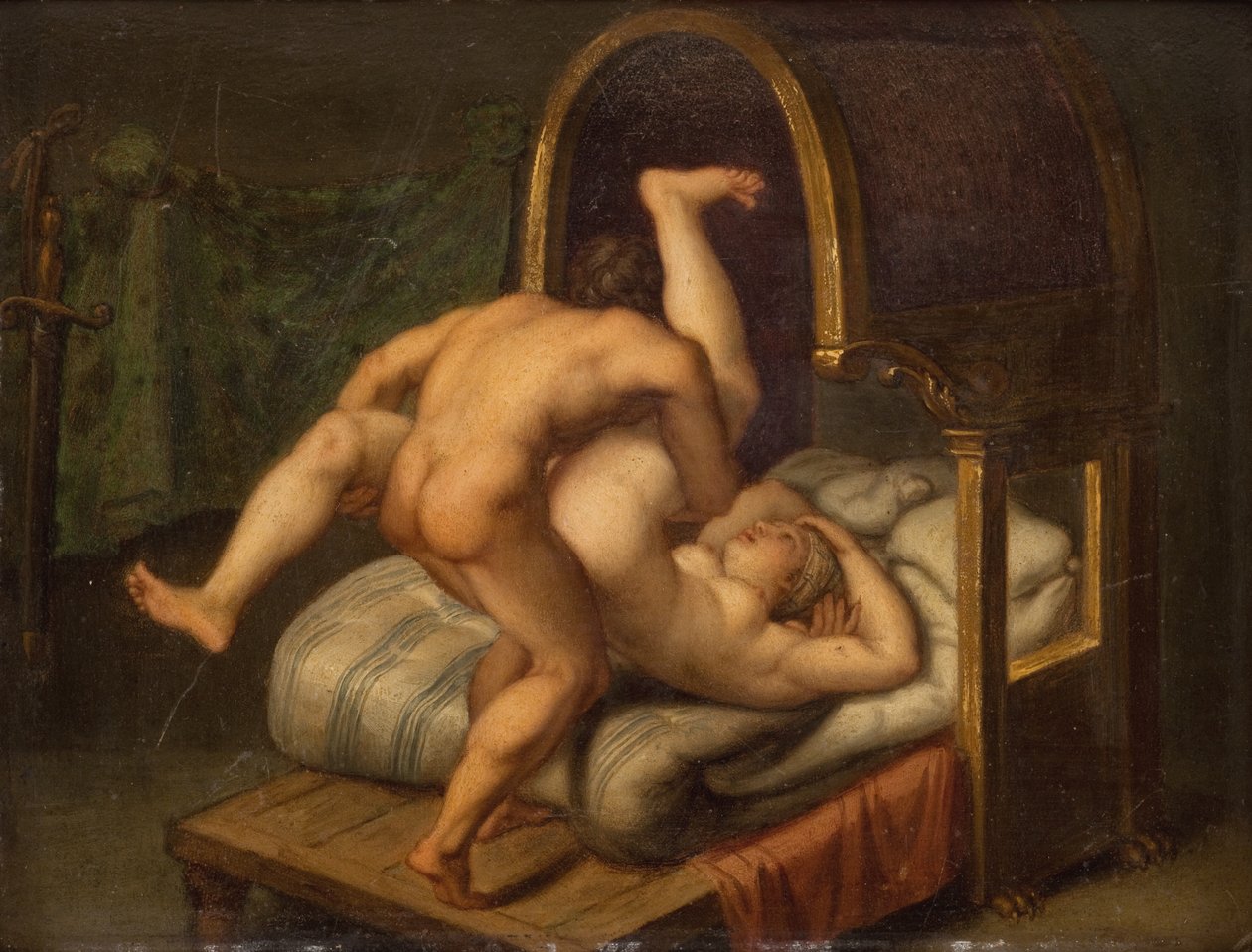 العري مع الرجل والمرأة بواسطة أغوستينو كاراتشي