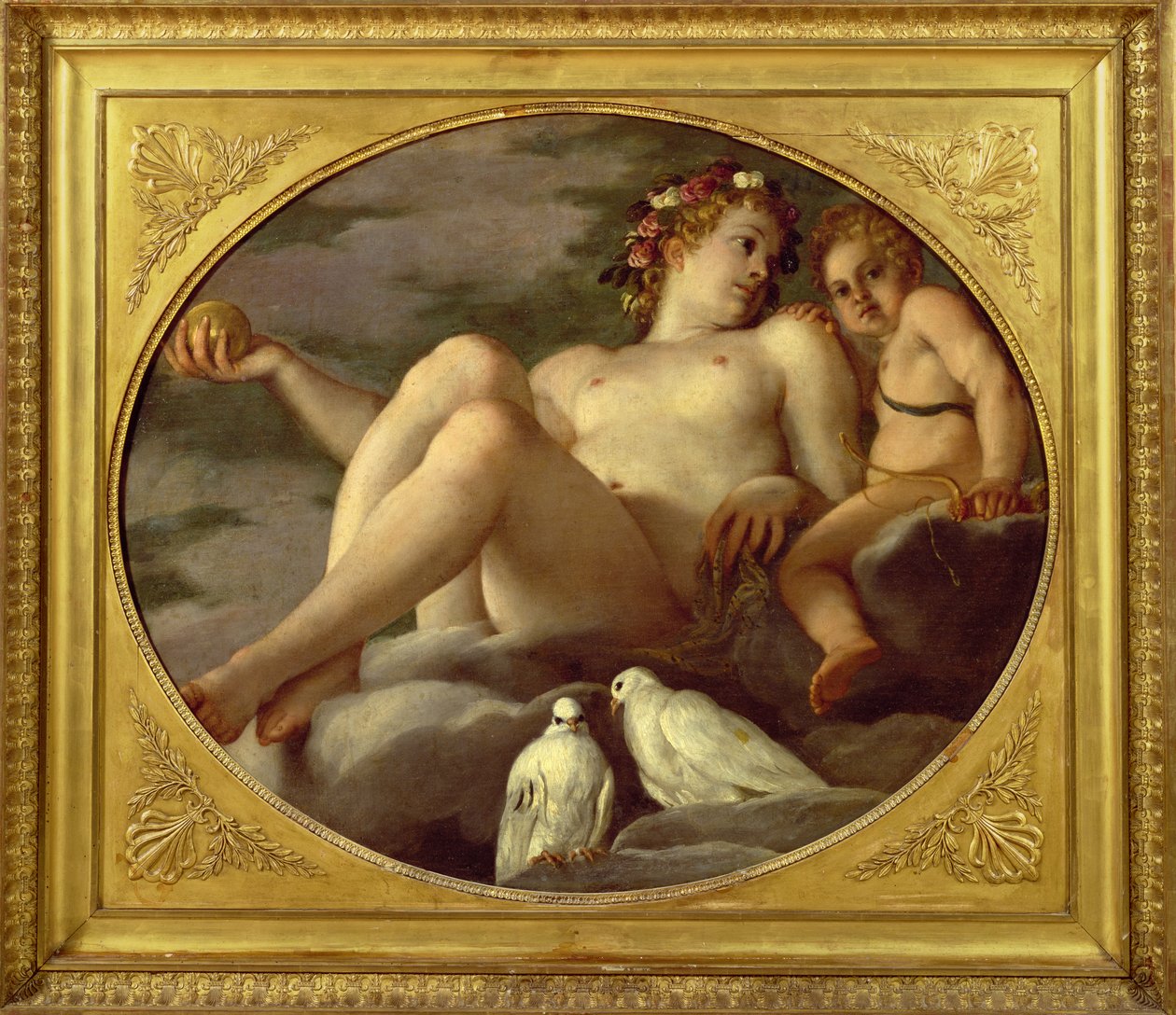 فينوس وكيوبيد ، c.1580-1600 بواسطة أغوستينو كاراتشي