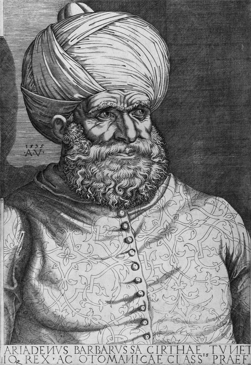 Barbarossa (Khayr ad-Din) (d.1546) 1535  بواسطة أغوستينو موسي