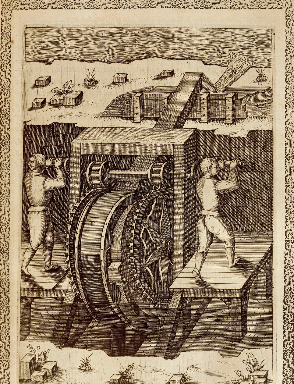 Machine for the displacement of water بواسطة Agostino Ramelli