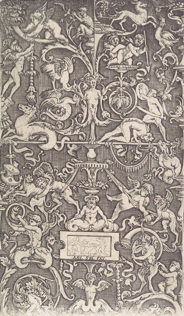 لوحة الزينة ، كاليفورنيا. 1514-36. بواسطة أغوستينو فينيزيانو