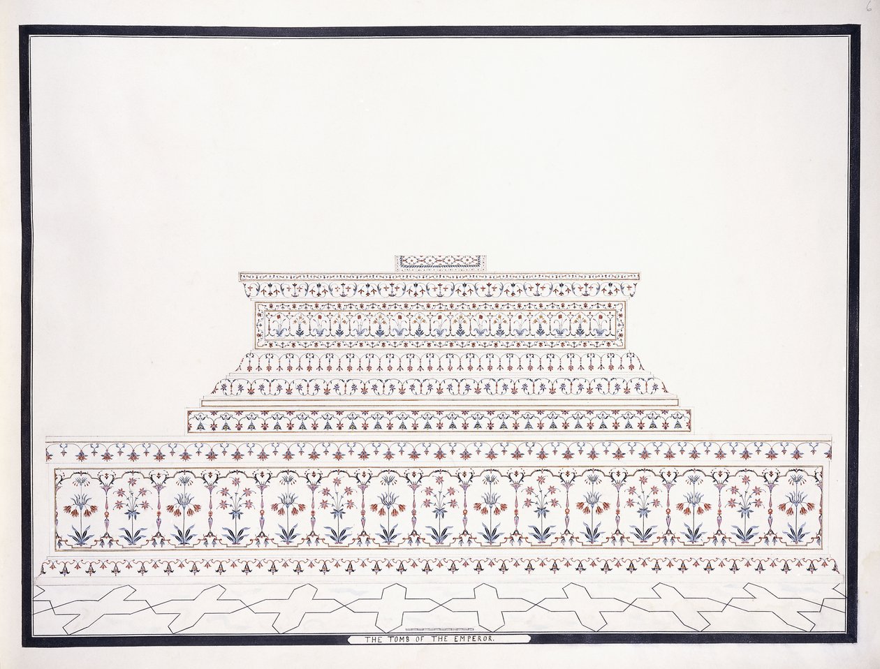 قبر الإمبراطور ، ج. 1815 بواسطة مدرسة اجرا