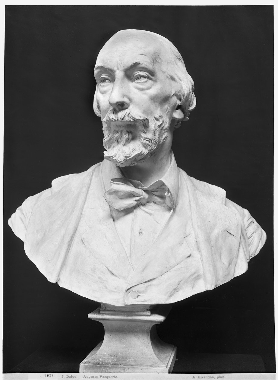 تمثال نصفي أوغست فاكويري (1819-1895) (الجص) (صور من وزن الجسم) بواسطة ايم جول دالو