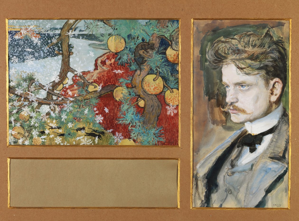 En Saga Jean Sibelius and Fantasy Landscape ، 1894 بواسطة أكسيلي جالن كاليلا