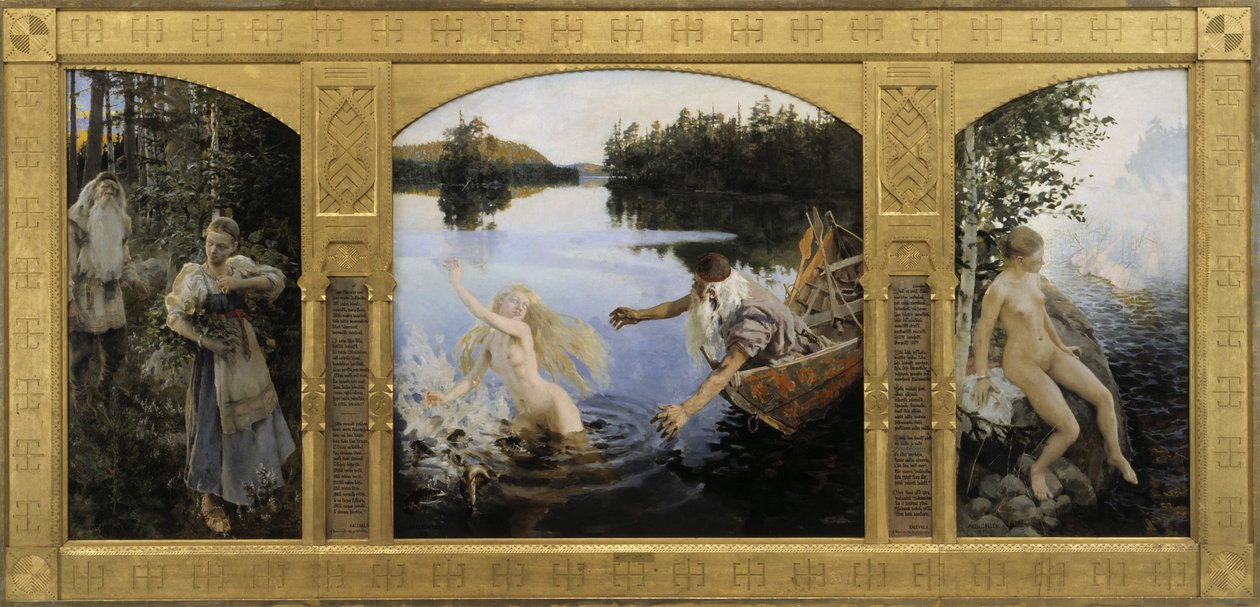 The Aino Triptych ، 1891 بواسطة أكسيلي جالن كاليلا