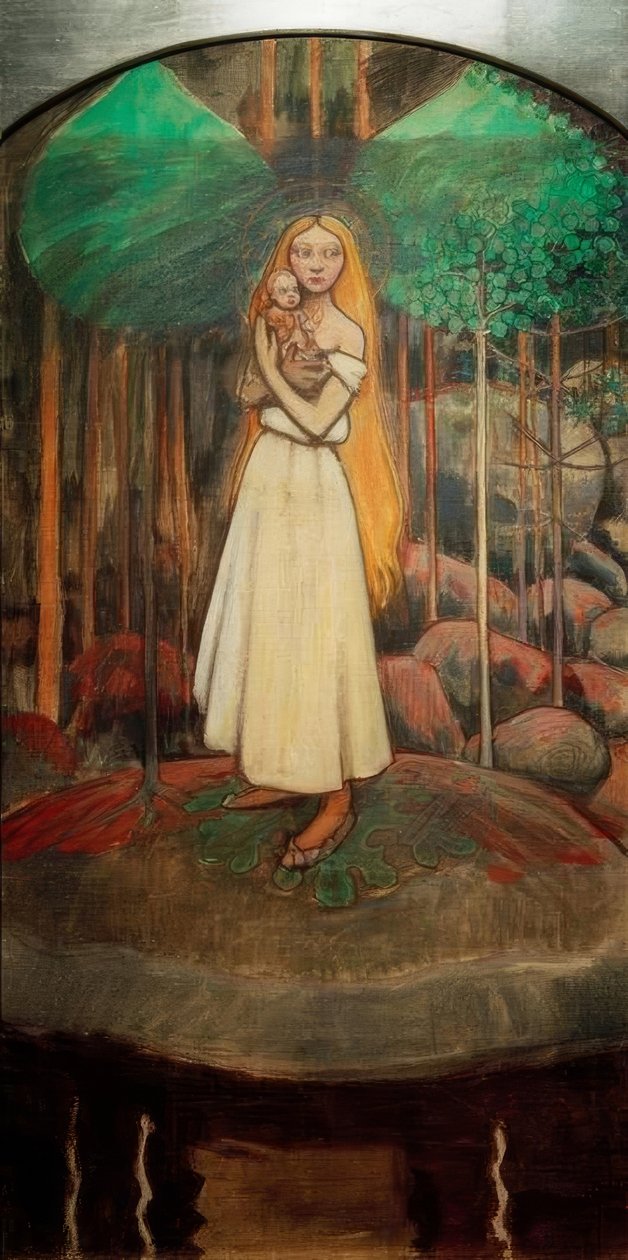 A.Gallen-Kallela ، Marjatta u. Christuskind بواسطة أكسيلي فالديمار جالن كاليلا
