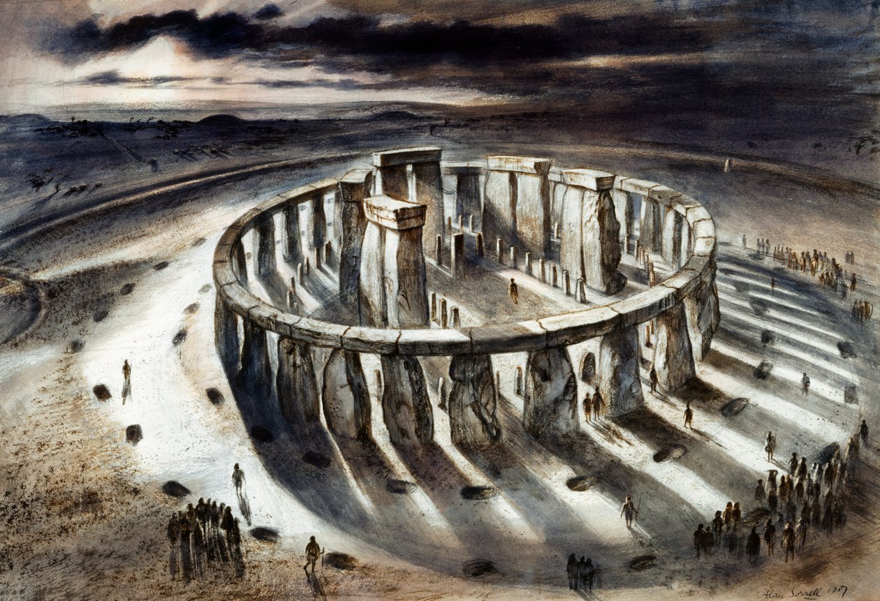 ستونهنج 1000BC ، عام 1960 بواسطة آلان إرنست سوريل