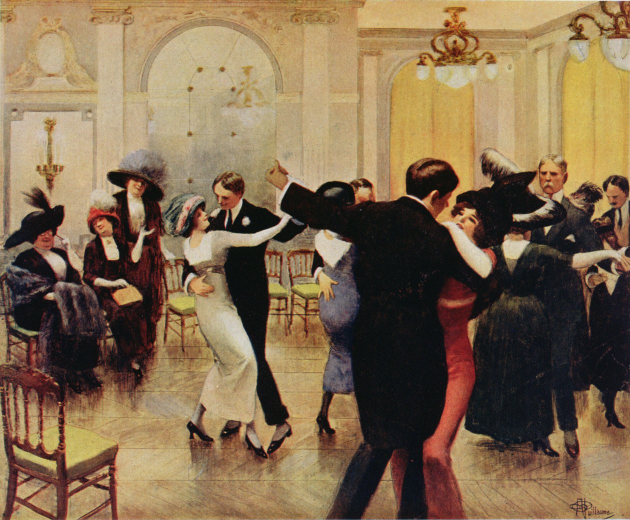 Doing Tango ، منشور في Femina ، 1913 بواسطة ألبرت غيوم