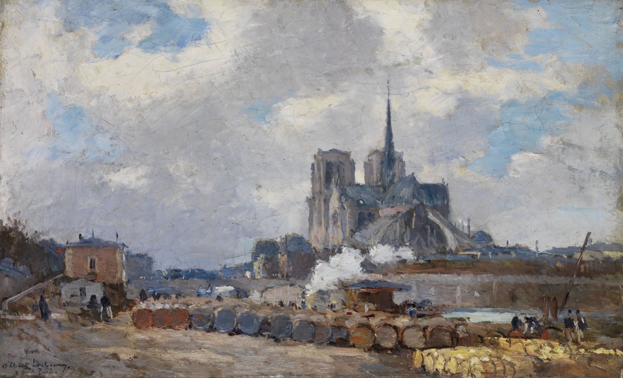 نوتردام دو باريس ، منظر من Quai de la Tournelle بواسطة ألبرت تشارلز ليبورغ