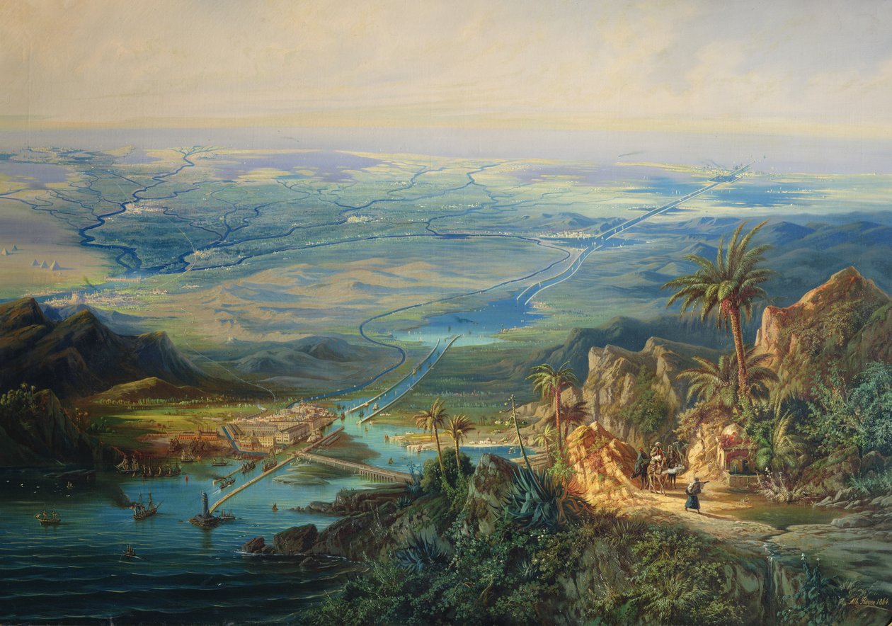 قناة السويس 1864 بواسطة ألبرت ريجر