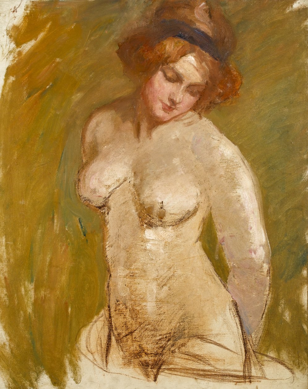 عاري مع العصابة ، ج .1900 بواسطة ألبرت دي بيلروش