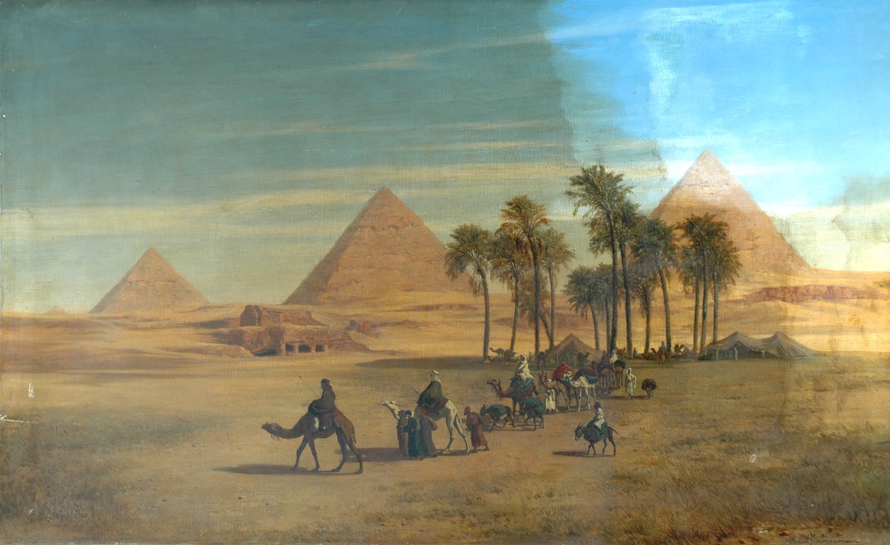 أهرامات الجيزة ، مصر بواسطة ألبرت أوغست زيمرمان
