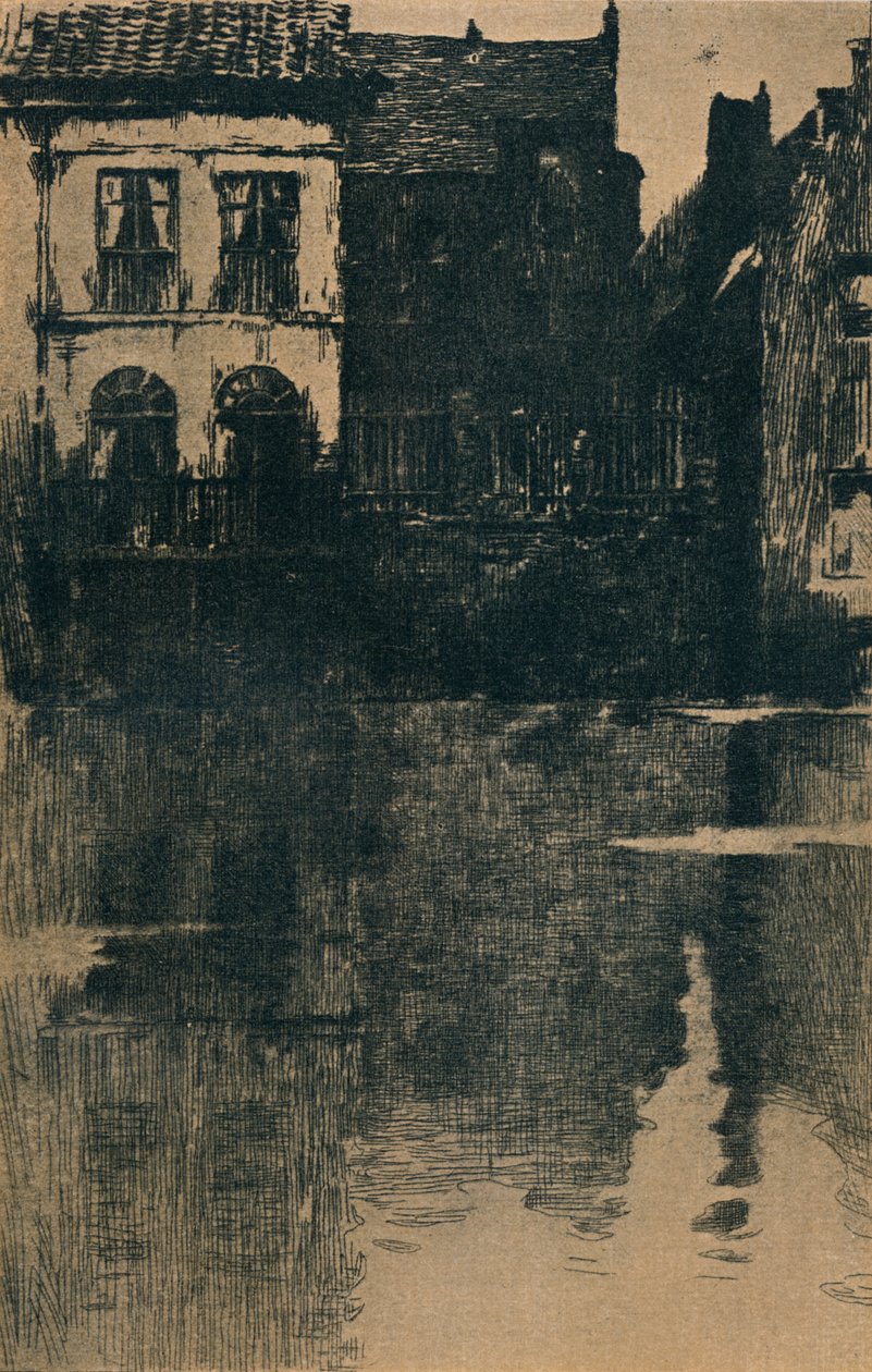 المنازل القديمة بالماء ، c1886-1906 ، 1906-7 بواسطة ألبرت بيرتسوين