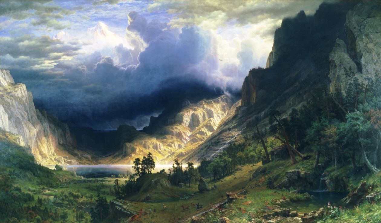 A Storm in the Rocky Mountains - Mt. Rosalie بواسطة ألبرت بيرشتات
