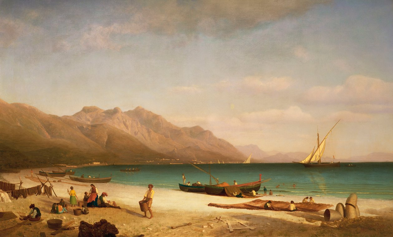 خليج ساليرنو ، 1858 بواسطة ألبرت بيرشتات