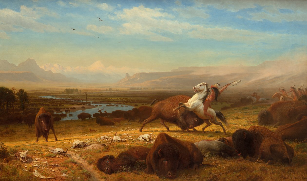 آخر الجاموس 1888. بواسطة ألبرت بيرشتات