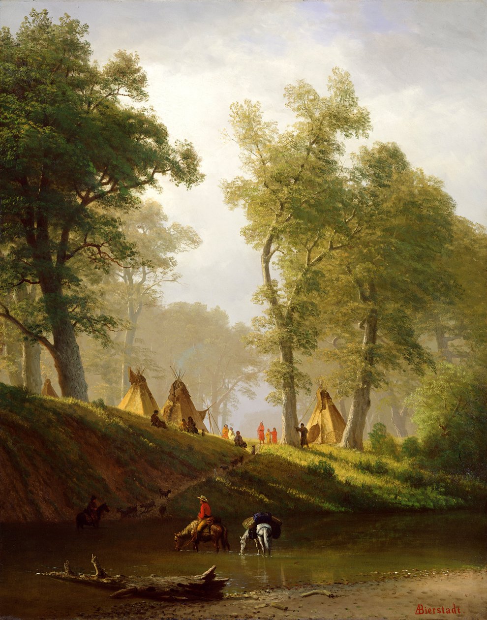 نهر وولف ، كانساس ، c.1859 بواسطة ألبرت بيرشتات