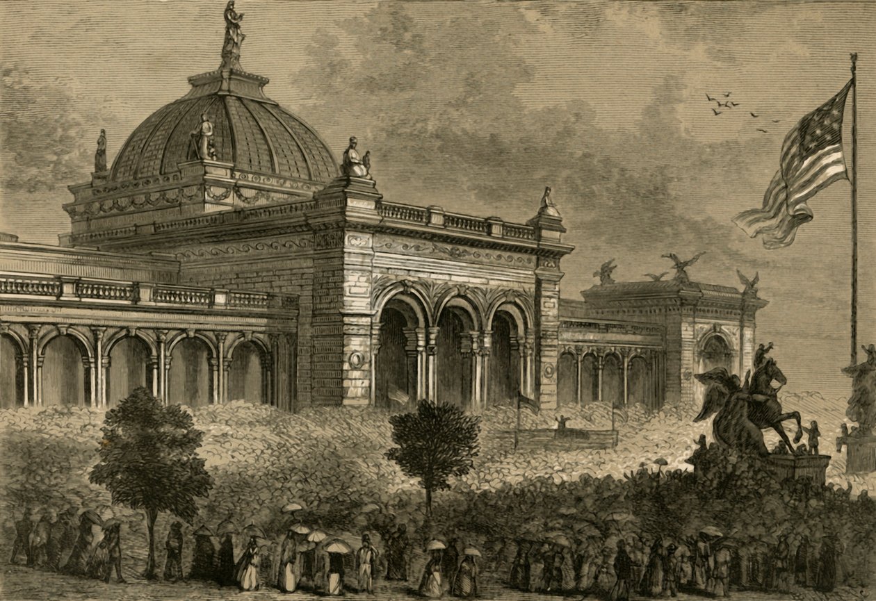 افتتاح معرض المئوية ، 4 مايو 1876 ، 1878. بواسطة ألبرت بوبيت