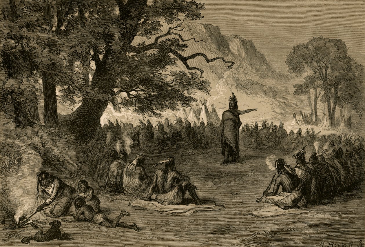 بونتياك في المجلس ، 1877. بواسطة ألبرت بوبيت
