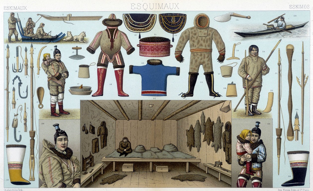 رسم إيضاحي من قبل أ. راسينيت (1872). بواسطة ألبرت تشارلز أوغست راسينت