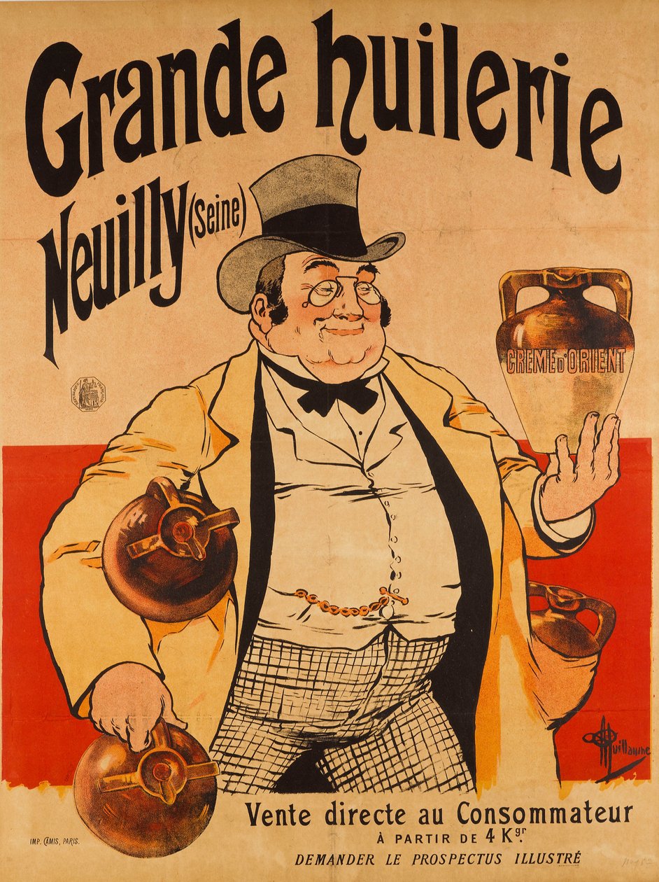 مطحنة الزيت الكبيرة - Neuilly Seine، c. 1895. بواسطة ألبرت غيوم