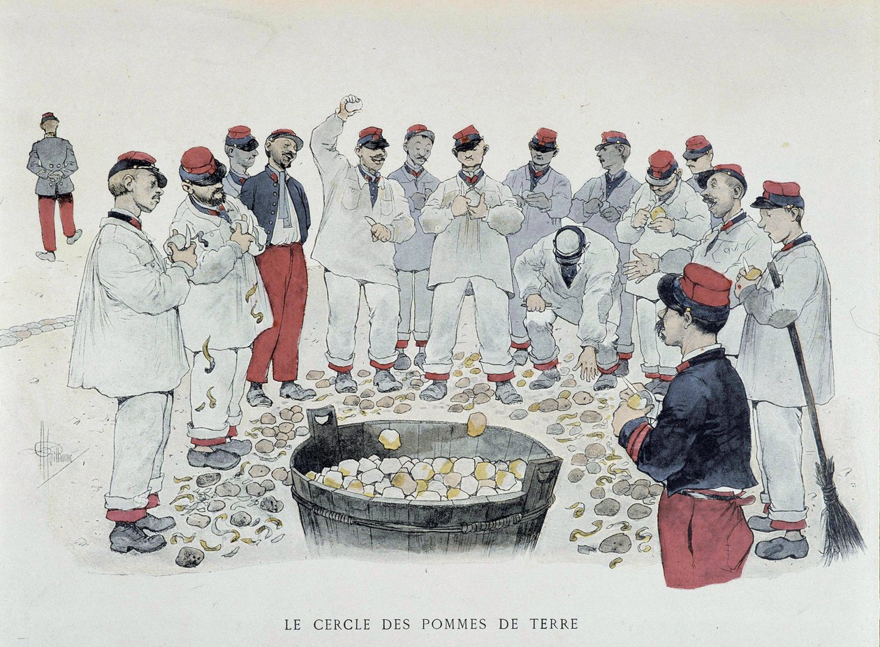 دائرة البطاطس (عمل روتيني) - في "" حملاتي "، رسم غيوم ، باريس ، إد سيمونيس إمبيس بواسطة ألبرت غيوم