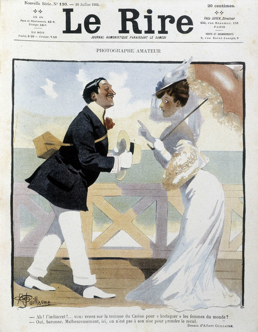 المصور الهاوي - رسم ألبرت غيوم (1873-1942) في "" The Rire " بواسطة ألبرت غيوم