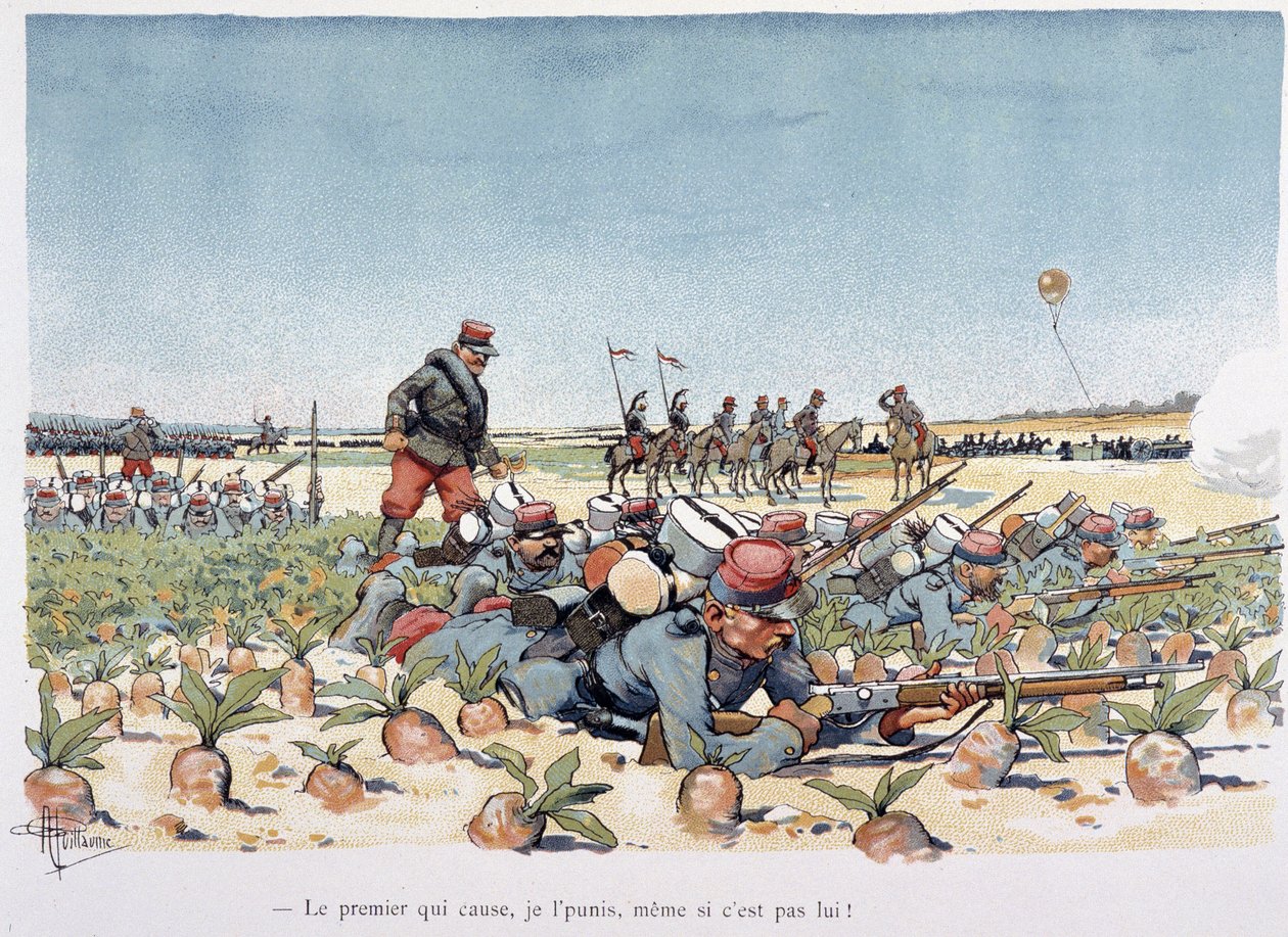 Under the Fire of the Enemy - in “” Military Album”” by Albert Guillaume (1873-1942), circa 1900 بواسطة ألبرت غيوم