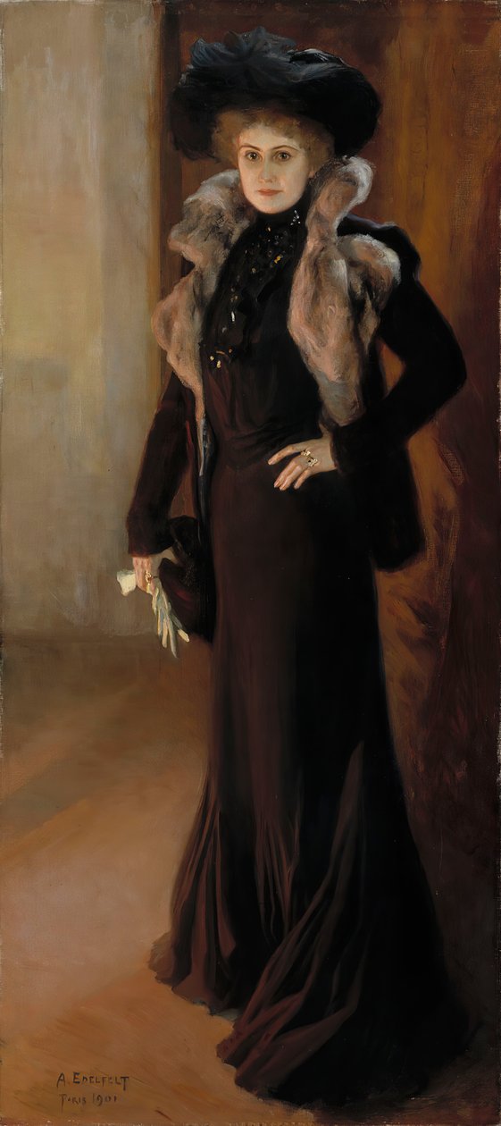 صورة لمغني الأوبرا أينو أكتي 1876-1944 ، 1901. بواسطة ألبرت جوستاف أريستيدس إديلفيلت