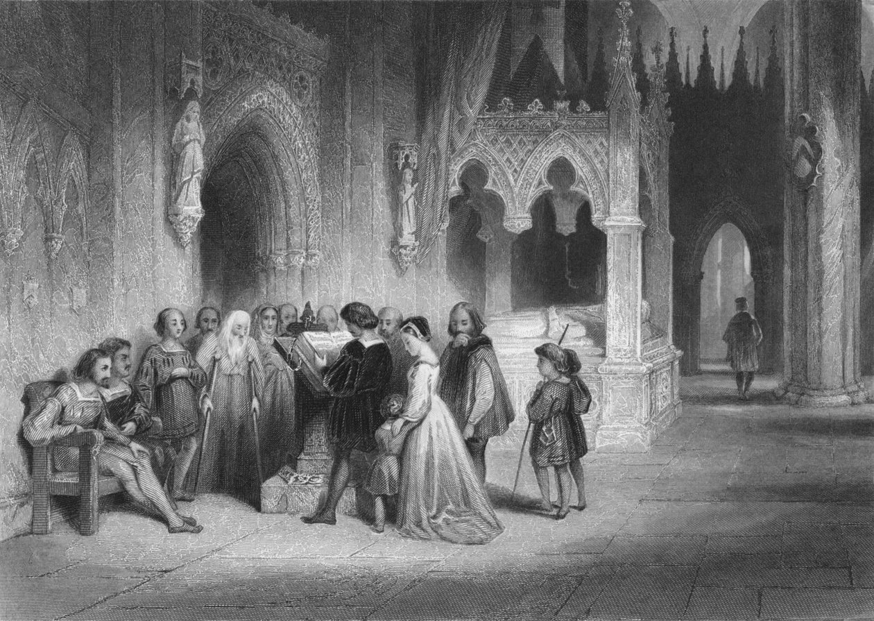 القراءة الأولى للكتاب الإنجليزي عام 1845 بواسطة ألبرت هنري باين