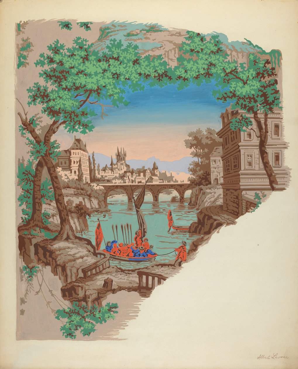 ورق الحائط ، ج. 1936. بواسطة ألبرت ج. ليفون