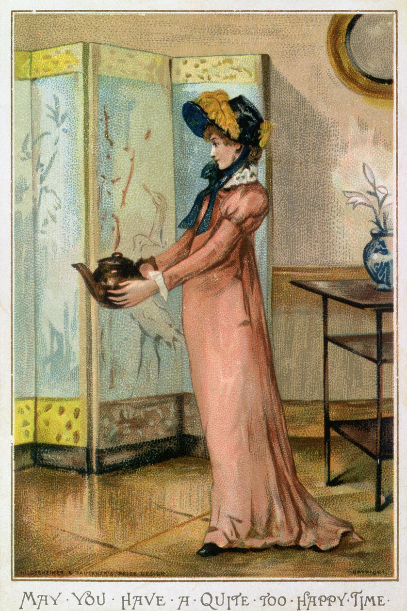 أتمنى لك وقتًا سعيدًا جدًا ، بطاقة عيد الميلاد الفيكتوري ، نشرها Hildesheimer und Faulkner ، لندن ، c.1880 بواسطة ألبرت جنر. لودوفيسي