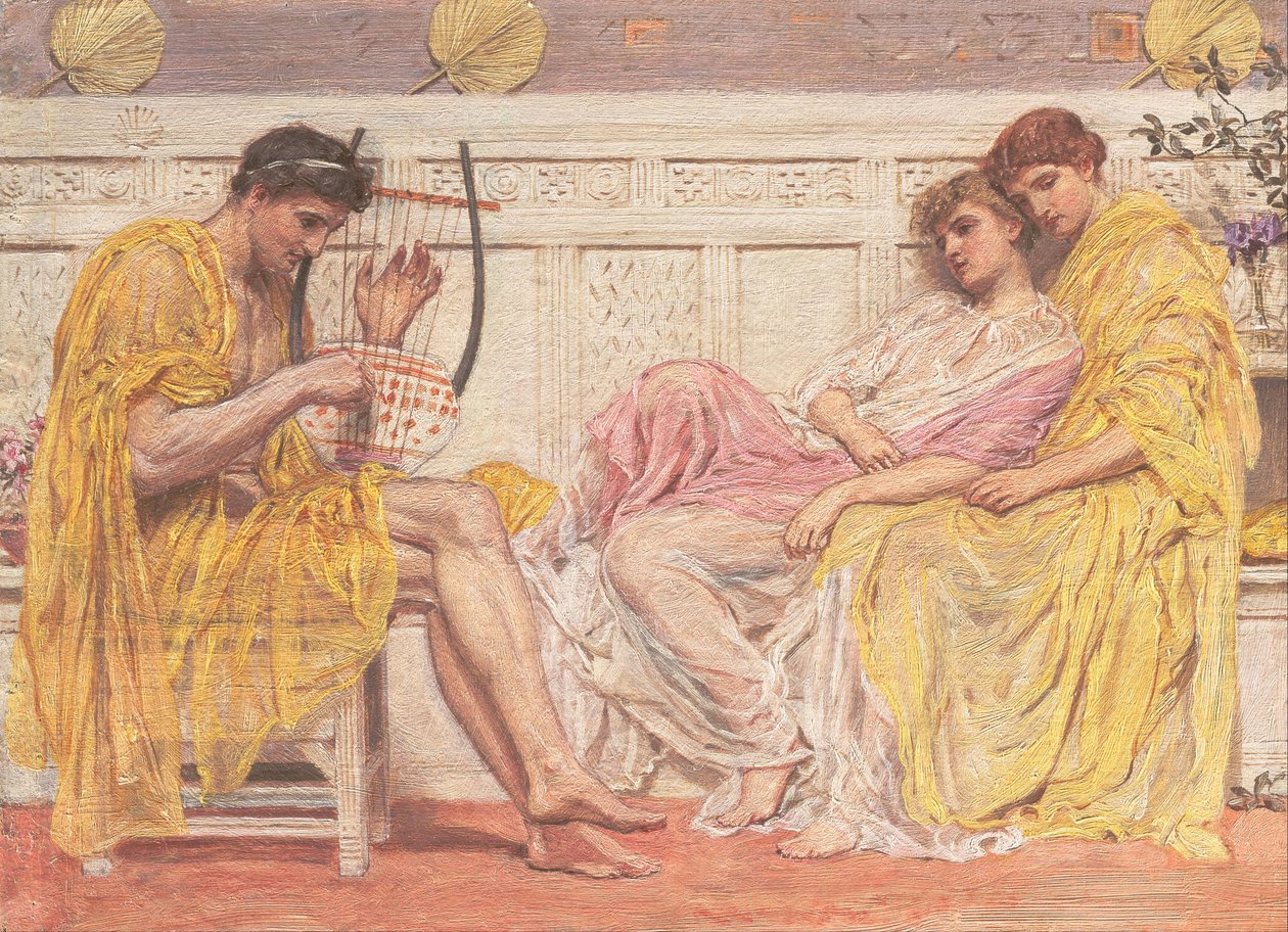 موسيقي ، حوالي عام 1867. بواسطة البرت جوزيف مور