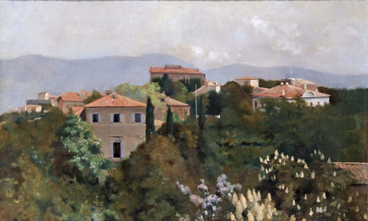 منازل التلة في تريست ، c.1889 بواسطة ألبرت ليتشفورد