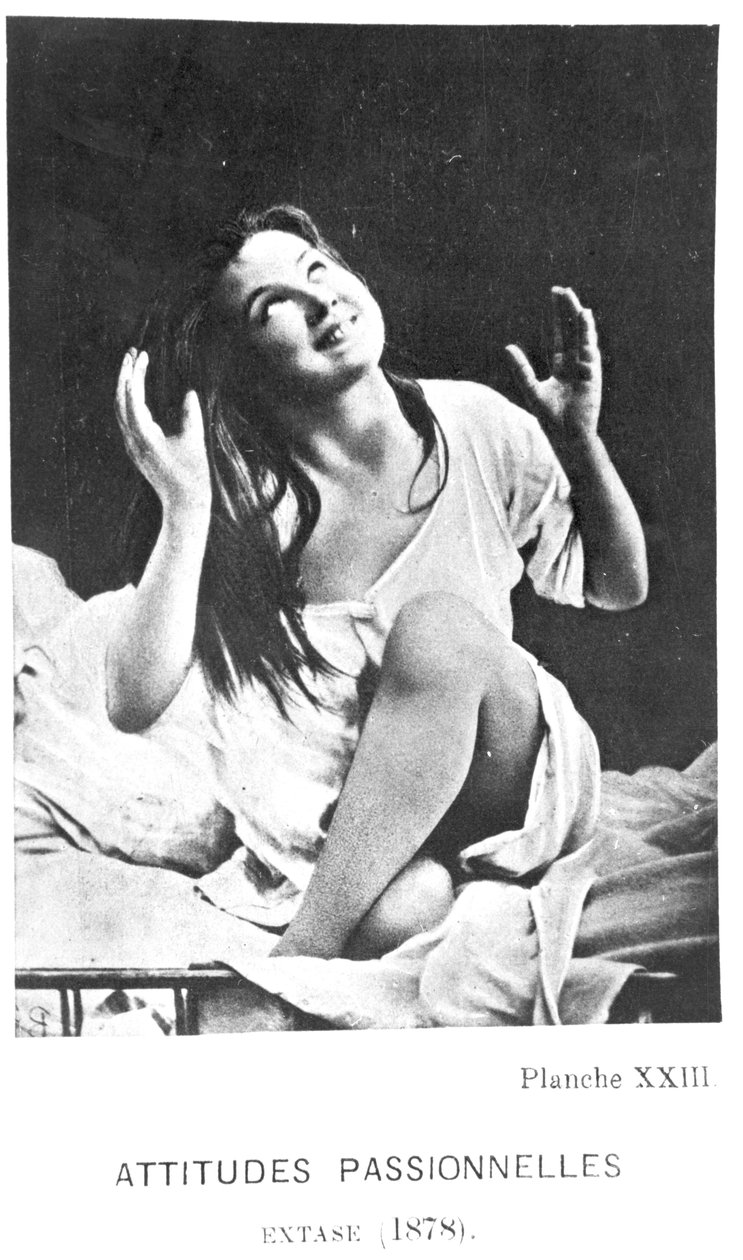 المواقف العاطفية: أوغسطين في النشوة ، من `` Iconographie de la Salpetriere &39;&39; بقلم Desire Magloire Bourneville (1840-1909) و Paul Regnard (1850-1927) 1878 بواسطة ألبرت لوند