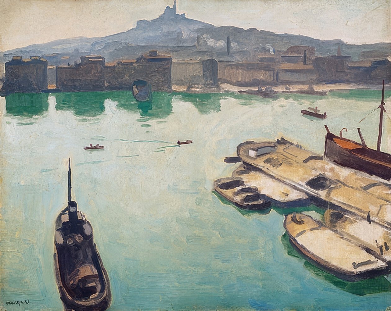 ميناء مرسيليا. 1916 بواسطة ألبرت ماركيه