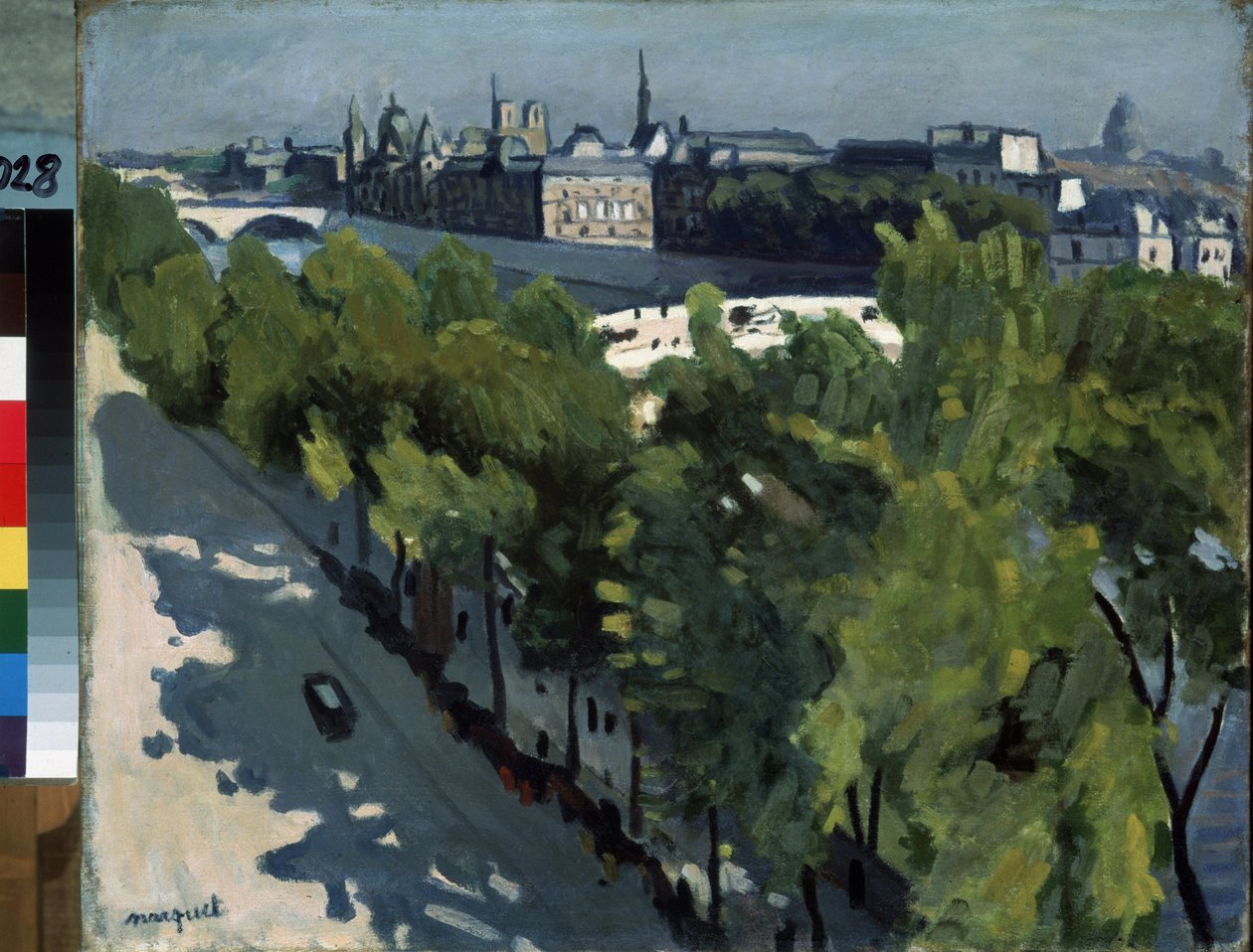 "" The Quai du Louvre and the Pont Neuf in Paris "" The Ile de la Cite وضفاف نهر السين. لوحة لبيير ألبرت (ألبرت) ماركيه (1875-1947) 1906. زيت على قماش. متحف هيرميتاج ، سانت بطرسبرغ (سانت بطرسبرغ) بواسطة ألبرت ماركيه
