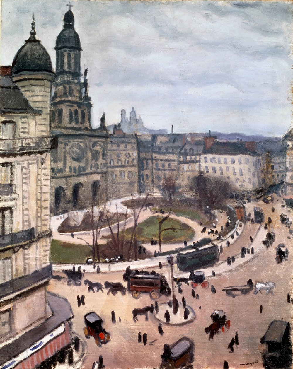 Place de la Trinité في باريس ، 1911. بواسطة ألبرت ماركيه