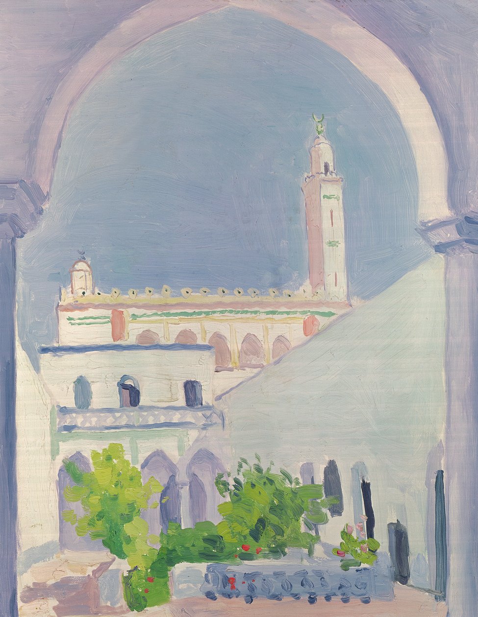مسجد الأغواط، ج.1939 (زيت على لوح خشبي) بواسطة ألبرت ماركيه