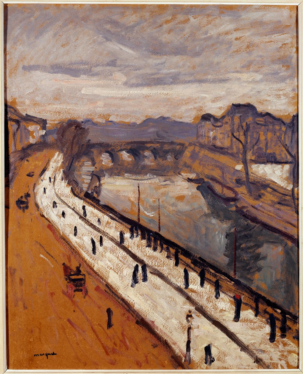 The Quai des Grands Augustins في باريس بواسطة ألبرت ماركيه