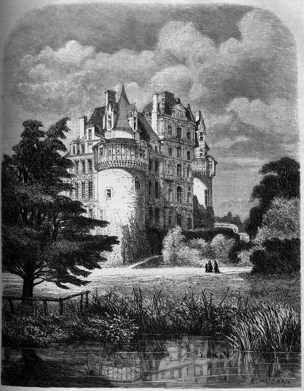 Chateau de la Loire: منظر خارجي لشاتو دي بريساك (عمارة عصر النهضة بواسطة ألبرت بيير رينيه مينيان