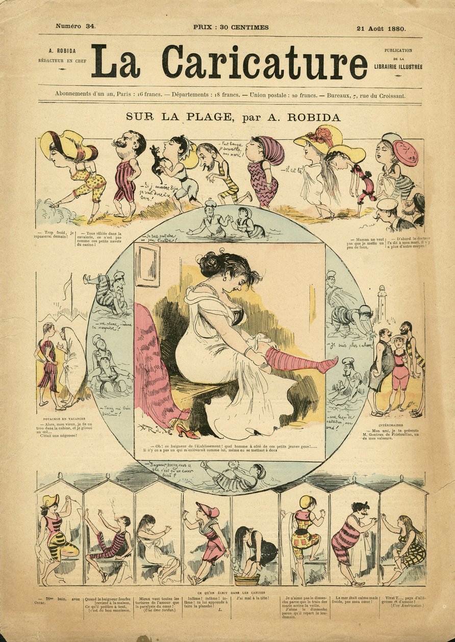 رسم توضيحي لألبرت روبيدا (1848-1926) لغلاف La Caricature (1880) بواسطة ألبرت روبيدا